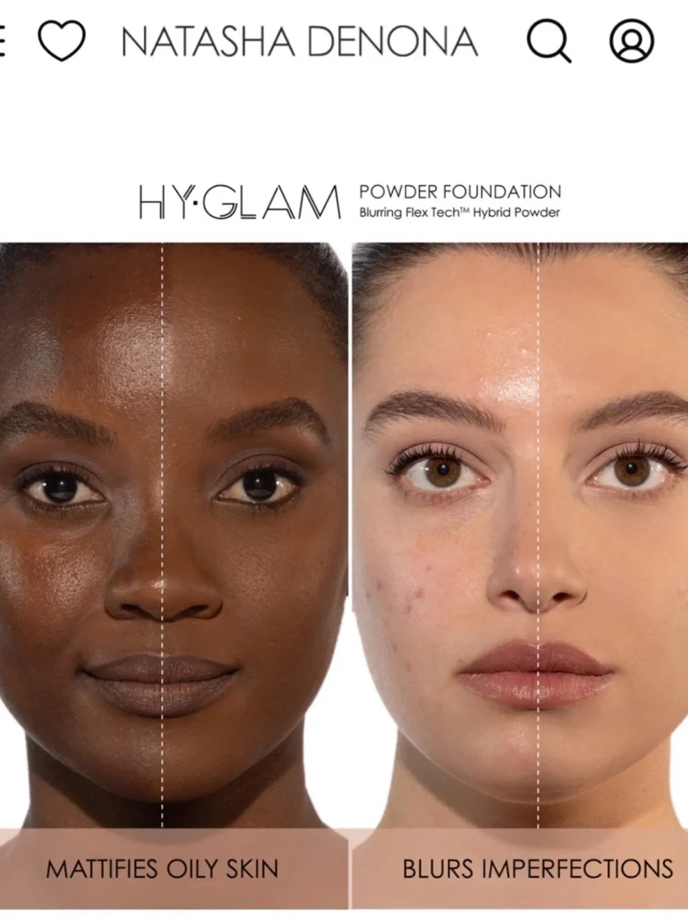 🔥NEW NATASHA DENONA HY-GLAM POWDER FOUNDATION's HY-TECH N3 - Picture 9 of 9